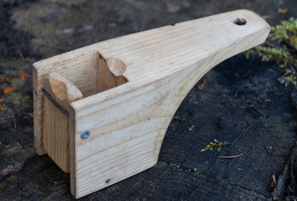 classic wooden single box trap for dormouse hunting