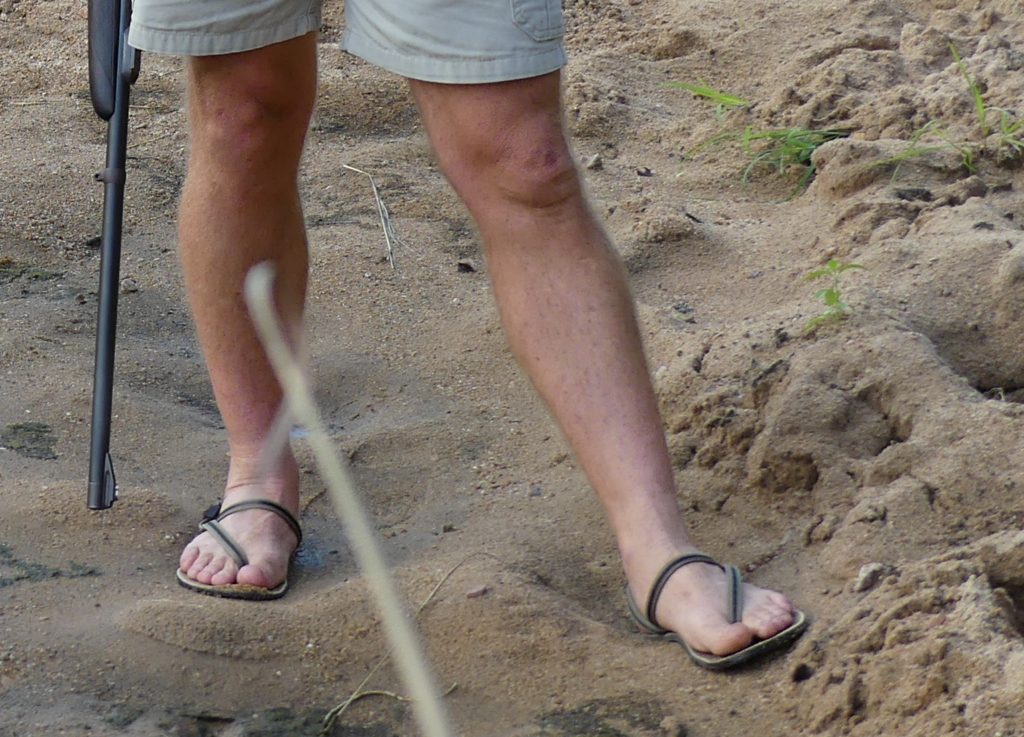 thongs of Earth Runners are a modern concept of Bushman rawhide thongs