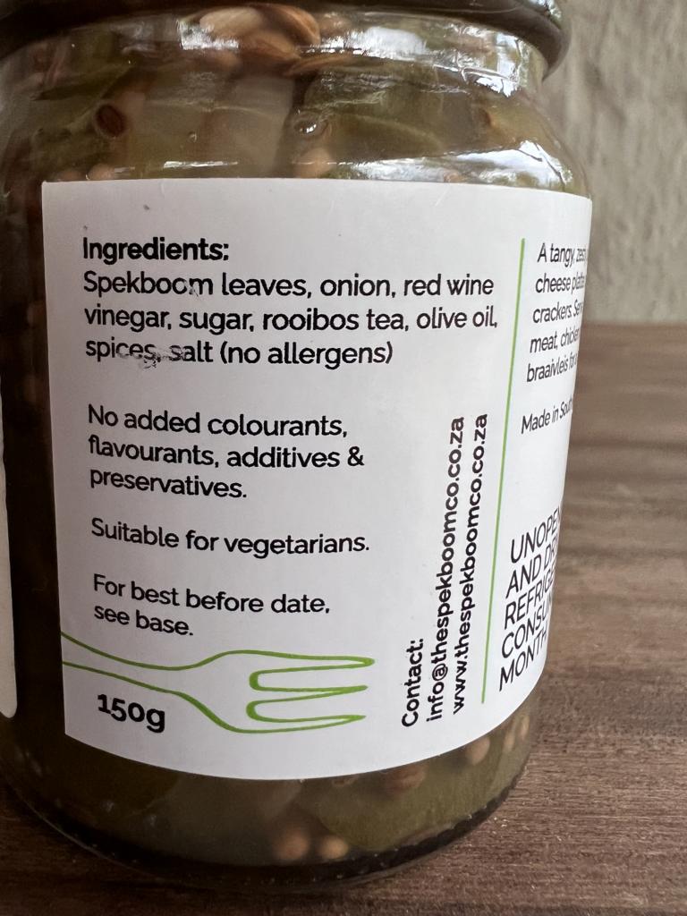 Ingredients of Spekboom pickles