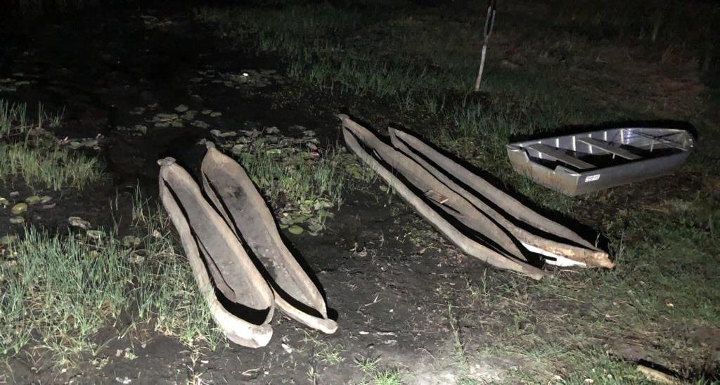 Dug-out canoes ('Mokoros') in Northern Namibia