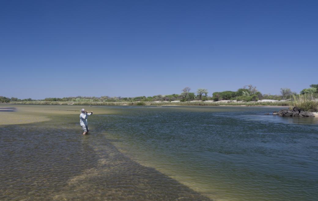 Spinning on the Kavango river