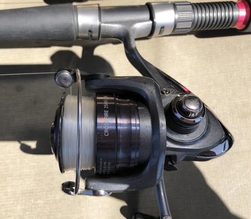Typical reel for Tiger fishing with monofilament line
