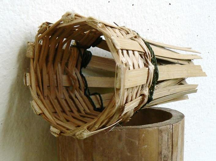 Bamboo eel trapping funnel