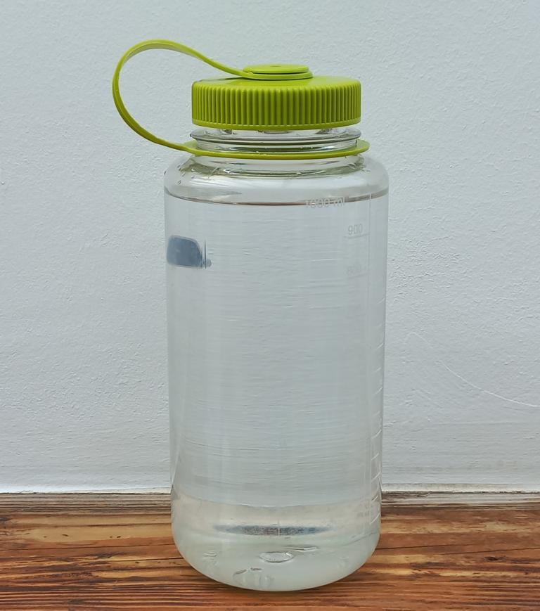 A bottle with fresh water