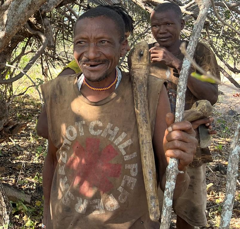 Hadzabe with his axe