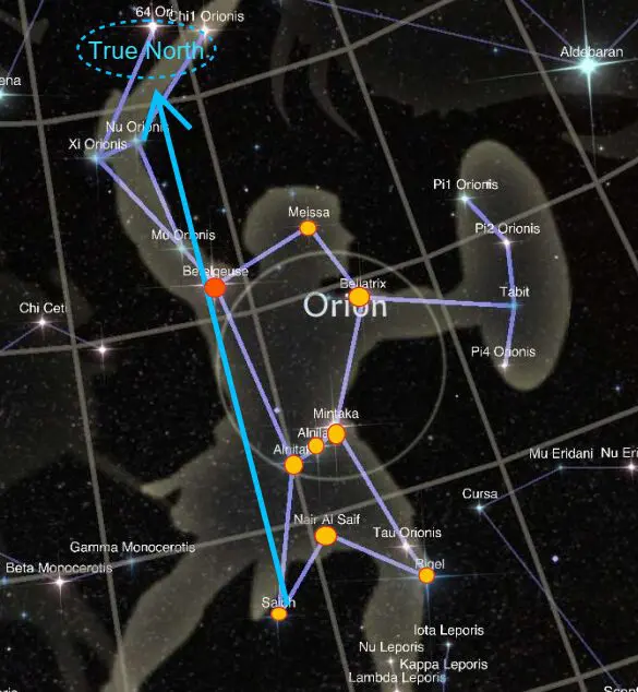 Finding direction with the Constellation of Orion Bushguide 101