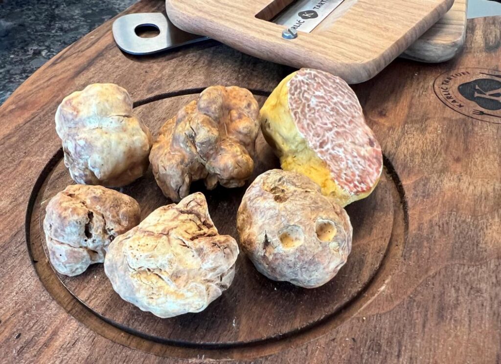 White truffles at Karlic Tartufi