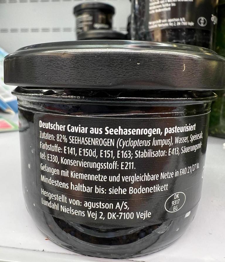 German caviar made from sea hare roe