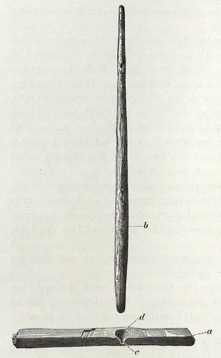 The Vedda fire drill, as drawn by P. Sarasin