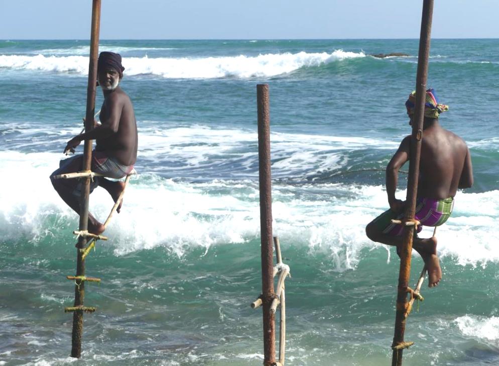 Two stilt fishers