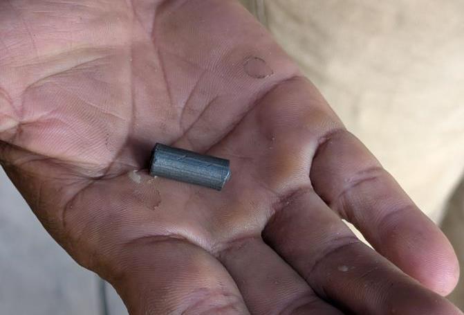 A moulded lead bullet