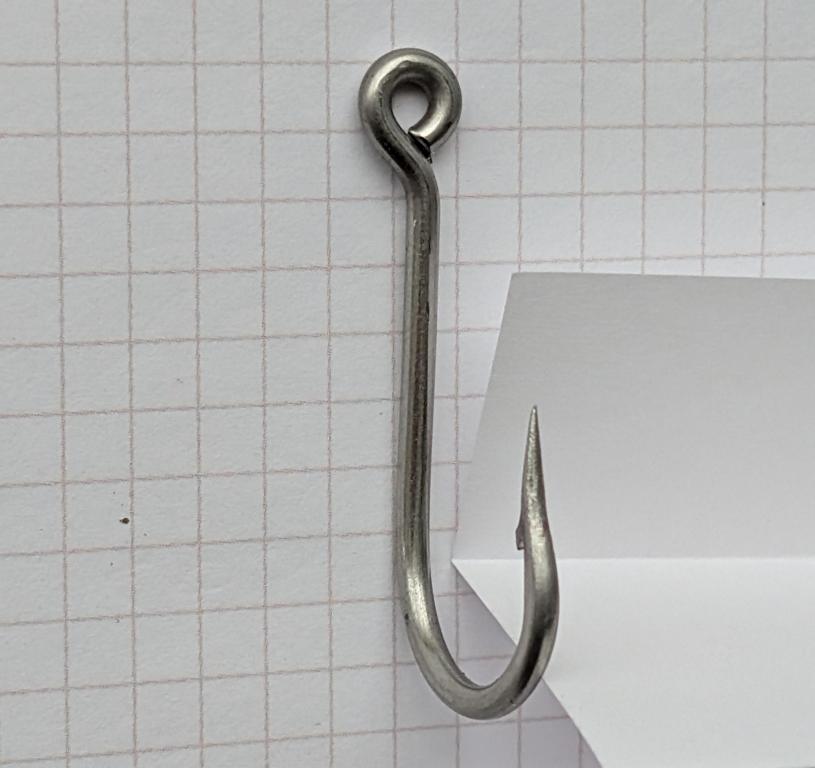 Single fishing hook without off-set from Lolak Handcraft