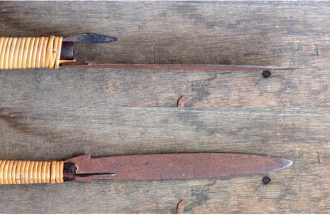 Spearhead of a Murut blowpipe at the Koisaan Cultural Center.