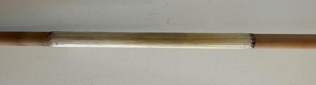 Jahai blowpipe inner tube bamboo connection