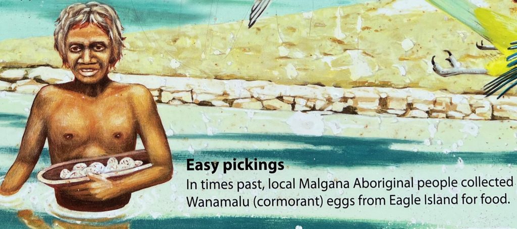 Picture of a sign on Eagle Bluff